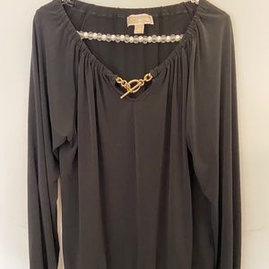 Michael Kors Long sleeve black top